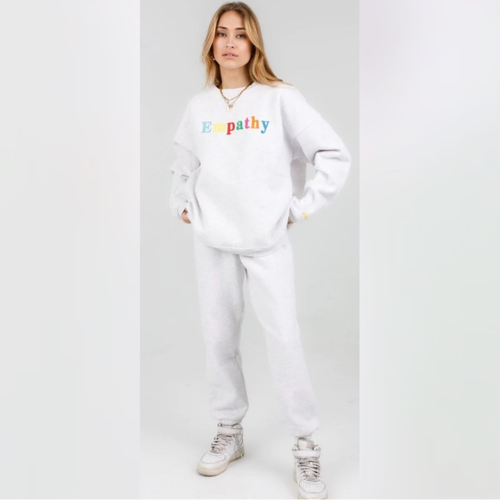 EMPATHY ALWAYS Grey‎ Sweatpants